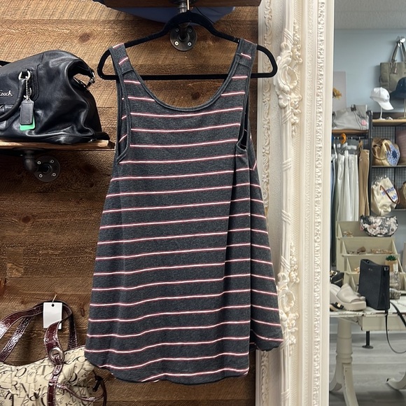 We The Free People Garden Striped Oversize Swing Tank Top Size Small - Picture 4 of 12